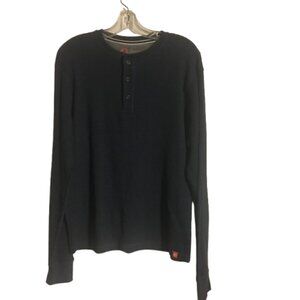 American Outdoorsman Long Sleeve Henley T Shirt Navy Blue Small NWT